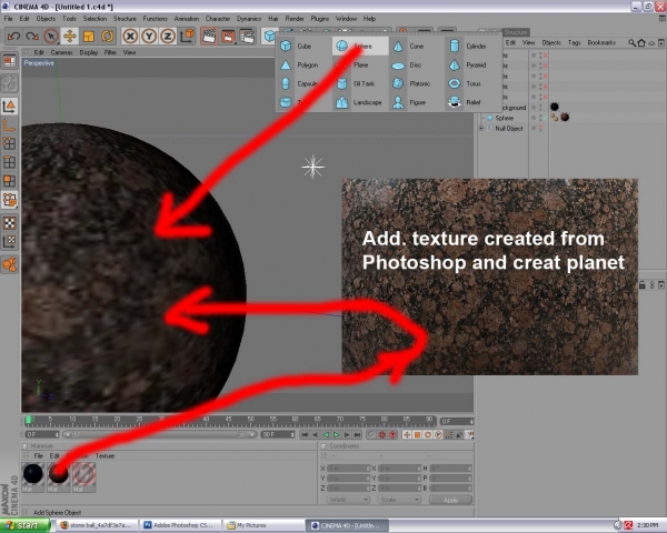 Creation of stone planet collision: Step 2